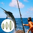 thumbnail image 2 of Yuarrent 10 Uds comederos de resorte de pesca método de jaula de cebo aparejo resistente al desgaste Pescar M, 2 of 6