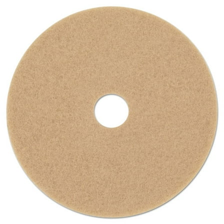 Ultra High-Speed Floor Burnishing Pads 3400, 20" Diameter, Tan, 5/carton | Bundle of 2 Cartons
