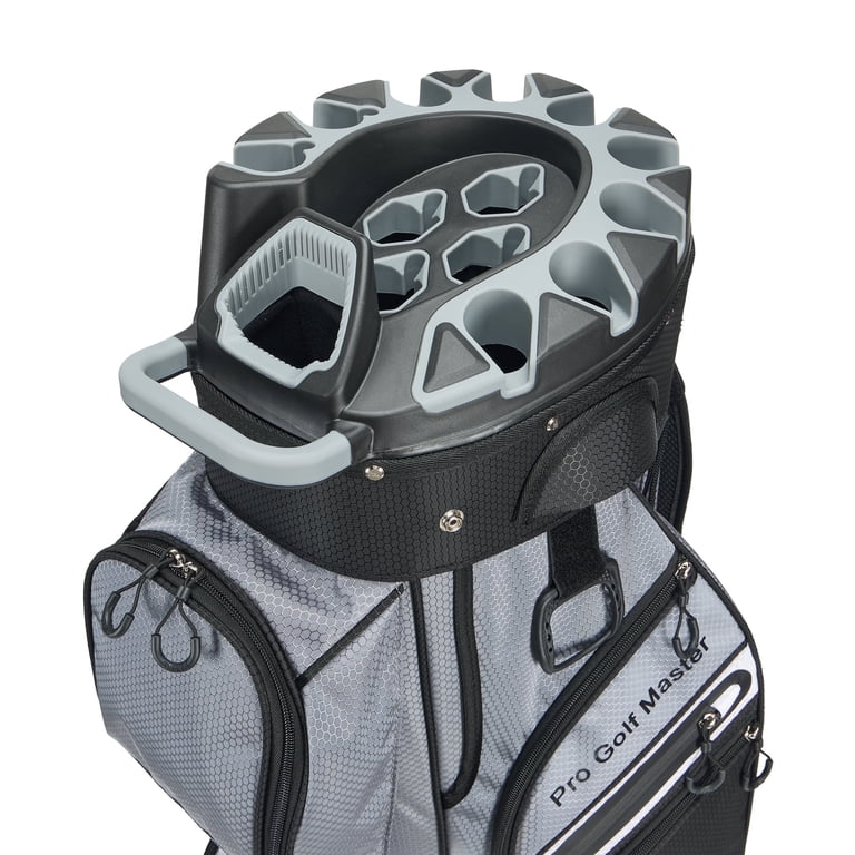 PGMキャディーバッグ　グレー PGM Pro Golf Bag, 14-Way Organizer Divider, Silent Top