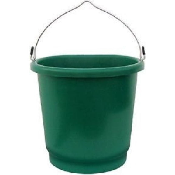 Farm Innovators FB-80 3 Gallon Flat Back Heated Livestock Water Bucket - Quantity of 4