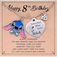 thumbnail image 1 of Collar de Stitch para niñas: joyería de cumpleaños de Lilo y Stitch para niñas de 8 años, hijas, nietas, hermanas y amigas. Cosas lindas de Stitch para niños., 1 of 5