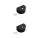 thumbnail image 3 of Moyic 10pcs / set Dispositivo de elevación del asiento - Soporte de pared antideslizante premium Elevación del asiento delantero Campamento semicírculo negro L 2Conjunto, 3 of 6