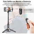 thumbnail image 2 of czcpp-Tripie para Celular, Selfie Stick, Tripode para Celular 3 en 1, Control Remoto Integrado para Móviles de 4 a 7 Pulgadas, Ideal para Fotografía y Viajes, 2 of 4