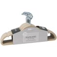 thumbnail image 1 of 100 Pack Slim Velvet Suit Hangers in Black, 1 of 4