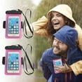 thumbnail image 1 of Xihbxyly Bolsa Impermeable para Teléfono, Diseño Transparente de Doble Cara, Sumergible Hasta 30 M, Pantalla Sensible, Incluye Cordón Flotante y Brazalete, Ideal para Actividades Al Aire Libre, Ajust, 1 of 2