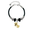 thumbnail image 2 of Delight Jewelry Goldtone 3-D Lion Big Sister Celtic Knot Leather Bead Bracelet, 7"+2" Extender, 2 of 4
