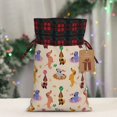 thumbnail image 5 of Rocae Dogs In Different Poses Print Christmas Drawstring Linen Gift Bag with Drawstrings Treat Bag Goody Present Bags for Christmas Party Favor, 5 of 8