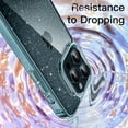 thumbnail image 5 of JETech Glitter Case for iPhone 15 Pro 6.1-Inch, Bling Sparkle Shockproof Phone Bumper Cover, Cute Sparkly for Women and Girls (Blue), 5 of 6