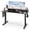 55" Black, variant on 55" Height Adjustable Electric Standing Desk with 2 Drawers & Hanging Hooks, Ergonomic Stand up Desk for Home Office, White