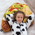 thumbnail image 6 of 3D Designed Taco Pillow, Realistic Taco Stuffed Food Pillow, Cozy Taco Plush Personalized Pillow, Taco Custom Pillow Gift for Mexican Food Lovers, Birthday & Anniversary - 30" Large, 6 of 7