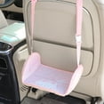 thumbnail image 6 of Ki-d Car Rear Seat Footrest - Double-Sided Fleece, Adjustable, Easy to Install, Pink Tod-dler Foot Support, 6 of 6