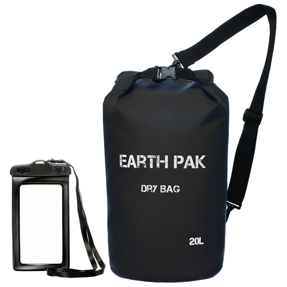 Earth Pak Original Waterproof Dry Bag Black 10L