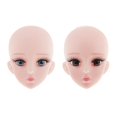 thumbnail image 1 of Cabeza De Muñeca De Niña De Plástico 4D Pestañas De Ojos Reales Para Partes Del Cuerpo De Muñeca 1/3 Sunnimix Parte de la cabeza de la muñeca BJD Girl, 1 of 8