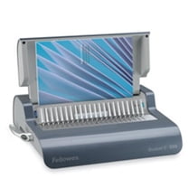 Electric Comb Binding Machine- 16-.88in.x15-.38in.x5-.13in.- Gray