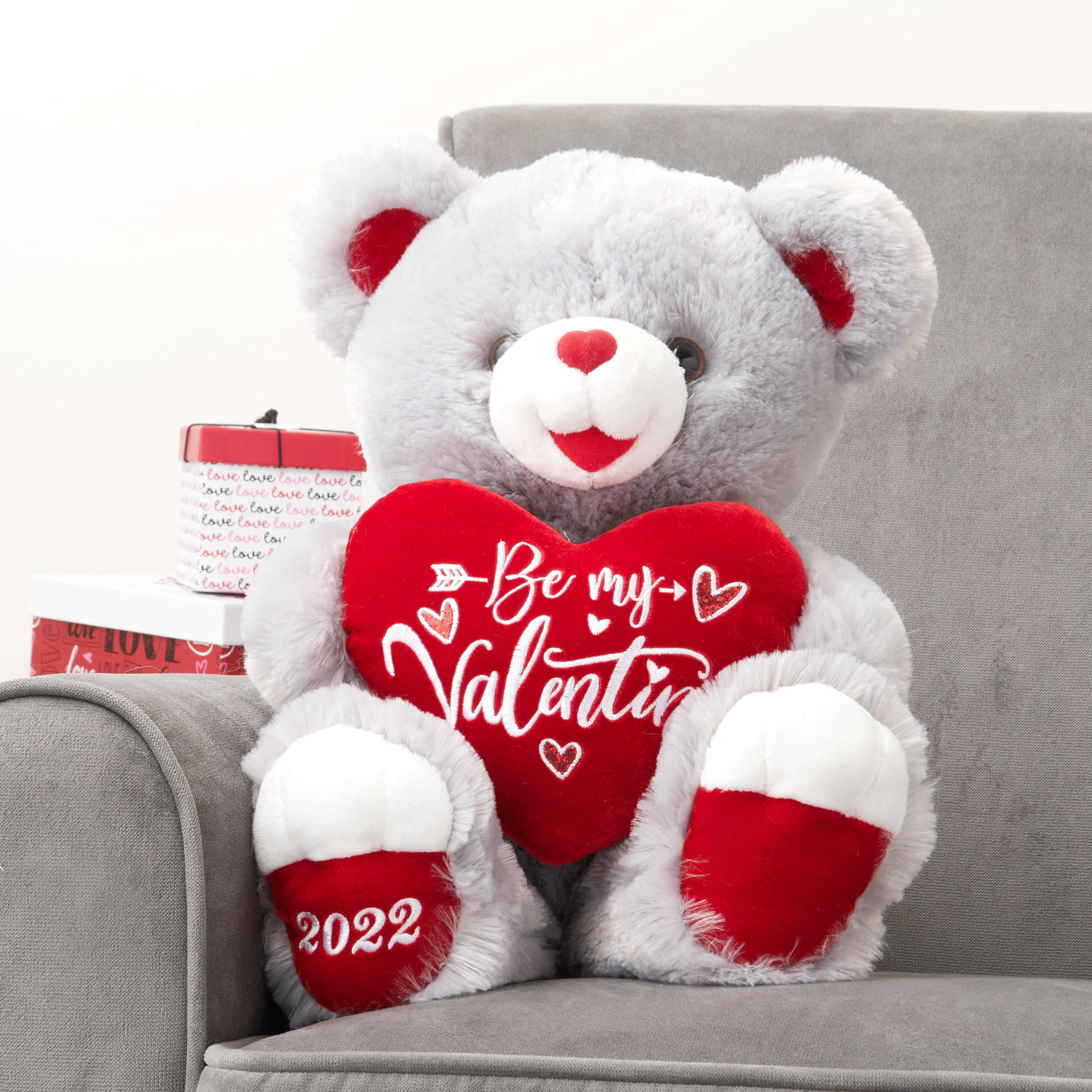 WAY TO CELEBRATE VALENTINE'S DAY Brown TEDDY BEAR DATED 2022 Ships Fast 