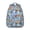 Basset Hound Dog, variant on Bichon Dog Purple Florals Backpack for School,Cute School Bag,Schoolbag with Adjustable Shoulder Straps & Padded Back,15.3"x11"x7.1".