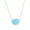 Irregular-Shaped, variant on Sterling Silver Larimar Blue Necklace for Women - Natural Larimar Jewelry - Beautiful Blue Larimar Stones - Irregular-Shaped Larimar Necklace for Women