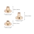 thumbnail image 3 of SHISUYAN 30Pcs Flat Head Rivet Screw with Durable Material for DIY Craft Notebook Craft, 3 of 8