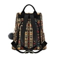 thumbnail image 2 of FORMRS Women's Travel Backpack Purse Anti-Theft Hidden Pockets Casual Shoulder Bag, Beige Geometric, 2 of 7