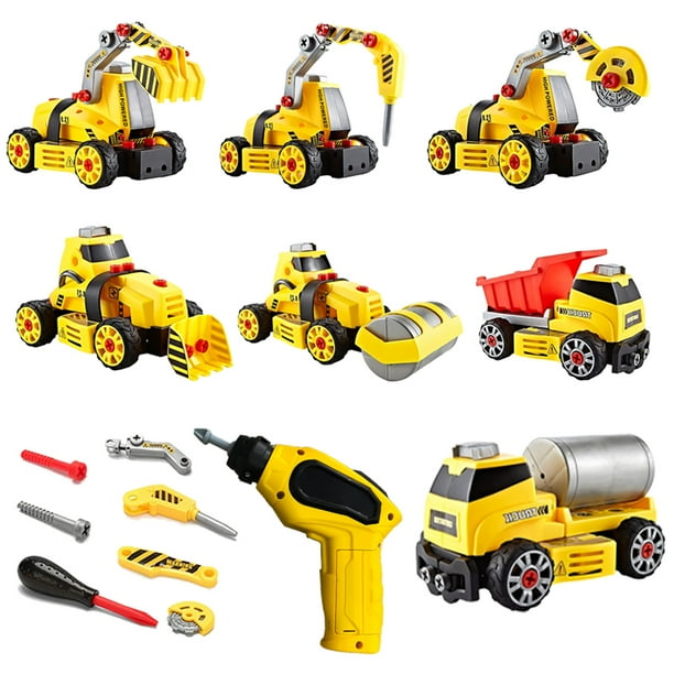 7 in 1 Take Part Truck Construction Toys Truck Construction Set Toy Trucks Kids Toys