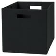 thumbnail image 4 of Better Homes & Gardens Fabric Cube Storage Bins (12.75" x 12.75"), Black, 2 Pack, 4 of 6