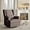 Brown, variant on Heynemo Swivel Nursery Glider Recliner Comfy Upholstered Glider Chair Swivel Rocking Chair for Living Room, Gray