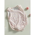 thumbnail image 3 of Bagilaanoe Newborn Baby Girl Boy Rompers Floral Print Sleeveless Bodysuits 3M 6M 12M 18M Infant Casual One Piece Short Jumpsuit, 3 of 9