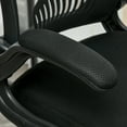 thumbnail image 4 of YYAO Bureau de Dessin à Jambes Hautes et Chaise, Chaise de Bureau Rotative à 360° avec Accoudoirs Rabattables, Noir, 4 of 8