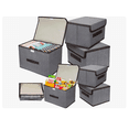 thumbnail image 1 of 6 Cajas Organizadoras Tela Plegables Con Tapas Cajas De Tela, 1 of 3