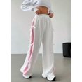 thumbnail image 4 of Pantalones Deportivos Anchos para Mujer, Cintura Elástica, Holgados e Informales con Bolsillo, para Salir. L, 4 of 9