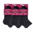 thumbnail image 2 of Dr. Motion Women Quarter Black Half-Cushion Compression Socks (6 Pack), 2 of 3
