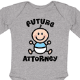 thumbnail image 4 of Inktastic Future Attorney Lawyer in Training Boys Long Sleeve Baby Bodysuit, 4 of 5