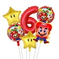 thumbnail image 4 of Decoración de cumpleaños de Super Mario, vajilla, manteles, vasos de papel, platos, telón de fondo, globos de dígitos para fiesta, recuerdos para bebés y niños, 4 of 5
