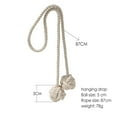 thumbnail image 2 of 2Pcs Handmade Bedroom Decor for Curtains Cotton Rope Holdbacks Curtain Tiebacks Knot Ball Decorative Tie, 2 of 7