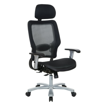 UPC: 0090234542698 | Space Seating Executive Chair with Lumbar Support & Big & Tall  400 lb. Capacity  Black