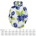 thumbnail image 2 of Seamless Blueberries Men's Women Vintage 3D Hooded Sweatshirt - All-Season Loose Fit Streetwear, 2 of 6