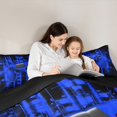 thumbnail image 6 of Feelyou Modern Gamepad Gamer Bedding Comforter Set, Fashion Game Console Gaming Twin Comforter Sets, Futuristic Blue Lines Reversible Bedding Set, Lightweight Room Decor, 2-Piece, 6 of 9