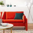 thumbnail image 5 of Sofa, Velvet, Orange, Modern Contemporary Urban Design, Living Lounge Room Hotel Lobby Hospitality, 5 of 9