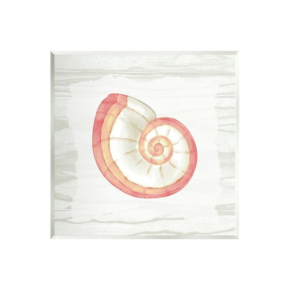 Stupell Industries Patterned Nautilus Shell Animals & Insects Painting Unframed Art Print Wall Art, 12 x 12