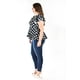 thumbnail image 2 of Blusa de lunares Roman Fashion Tallas Extras 1869 Negro puntos 40, 2 of 7