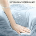 thumbnail image 5 of Jessy Home 8 Piece Home Collection Ultra Soft Cozy Towels 700 GSM Blue Plush Towel Set, 5 of 8