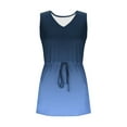 thumbnail image 7 of THDHVS Dresses for Women,Women's Dresses,Summer Dress Wedding Guest Casual Beach Vacation Outfits Belted Sundresses with Pockets Blue XL, 7 of 7