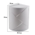 thumbnail image 2 of Bathroom Corner Locker Plastic Rotatable Bath Countertop Shelf Cosmetic Cabinet, 2 of 10