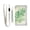 Green Auspicious Clouds, variant on Nylon Trifold Card Wallet with ID Window Zipper Pocket for Men Women Teen Green Auspicious Clouds