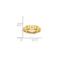 thumbnail image 5 of 14K Yellow Gold Ring Band 2 to 4 mm (tapered), Size 6, 5 of 5