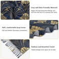 thumbnail image 5 of FORMRS Womens Scarf Winter Soft Long Big Warm Shawls Wrap Tassel Scarves, Gold Art Pattern, 5 of 9