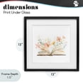 thumbnail image 4 of Stupell Industries Farmhouse Floral Flourishing Words Black Framed Print Under Glass, 13 x 13, by Svetlana Aleynikova, 4 of 8