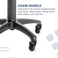 thumbnail image 5 of 5 Pcs Replacement Chair Caster Wheels 2 inch, Heavy Duty Wheels with Plug-In Stem 7/16 X 7/8 inch,Qu, 5 of 5