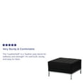thumbnail image 4 of BizChair Black LeatherSoft Quilted Tufted Modular Ottoman, 4 of 5