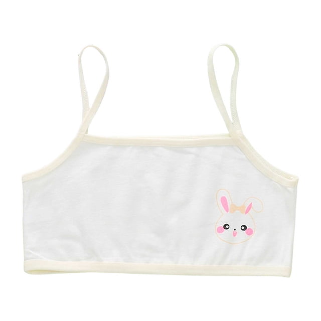 MIASHUI Girls Sports Bras Lightweight Seamless Crop Top Training Bra,Beige,9-13 Years